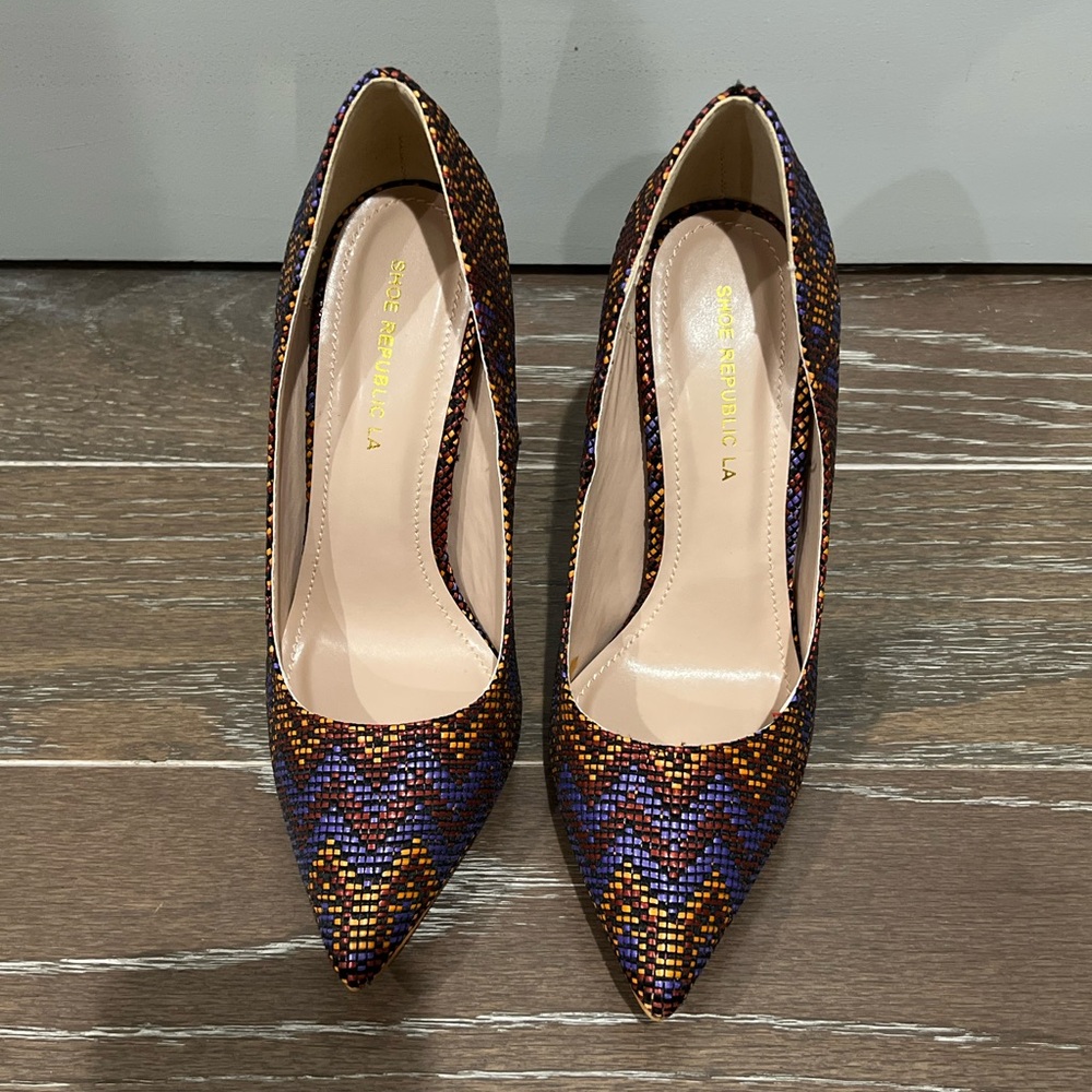 Colorful Patterned Heels